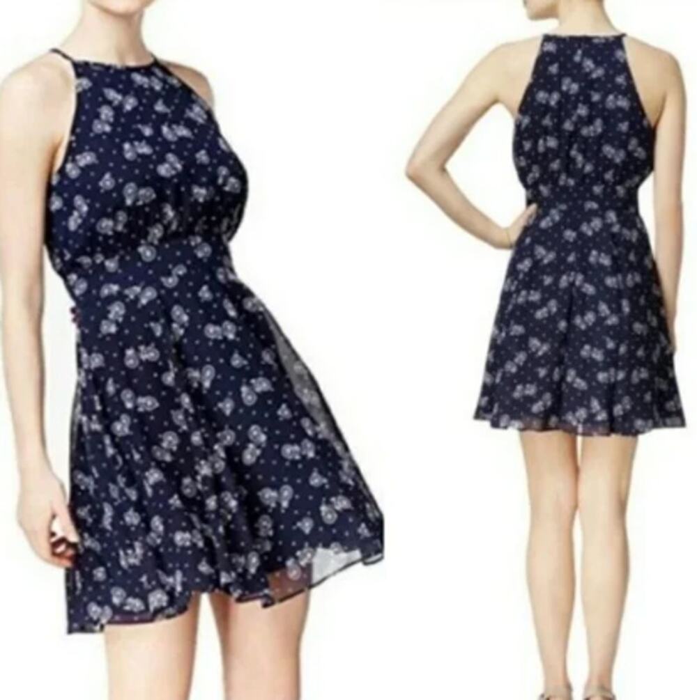 Maison Jules Navy Blue Kimberly Dress Size XS